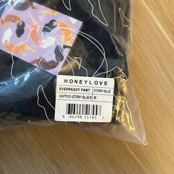 NWT~HONEYLOVE~EVERYDAY PANT~STORMY BLUE~ MEDIUM - Picture 10 of 11